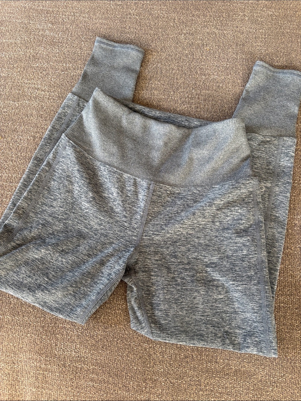 ALO Alosoft Lounge Dark Heathered Gray High-Rise Yoga Leggings Workout Sz XS 2-4